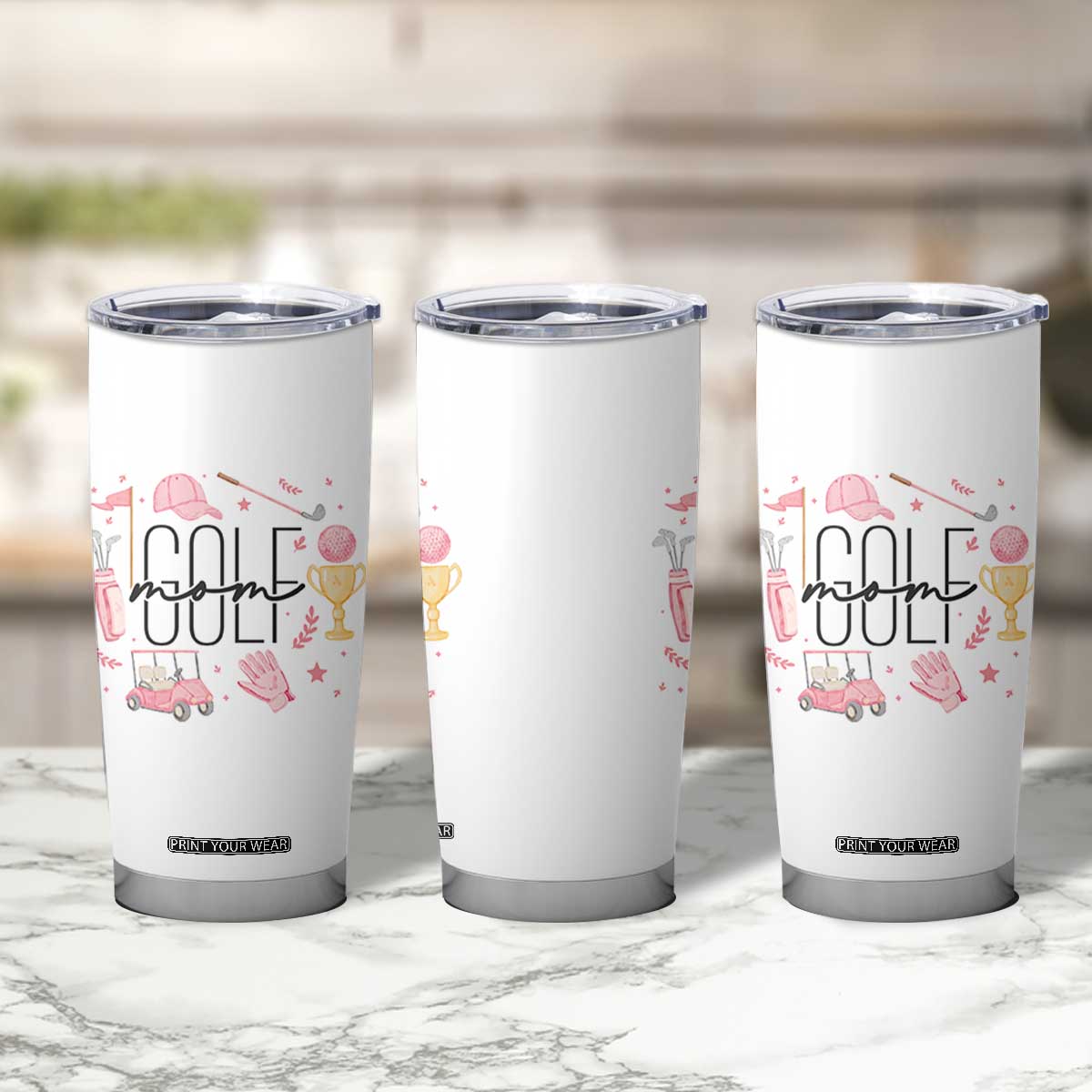 Golf Mom Life Proud Tumbler Cup Sports Lover Gift TS12 Print Your Wear