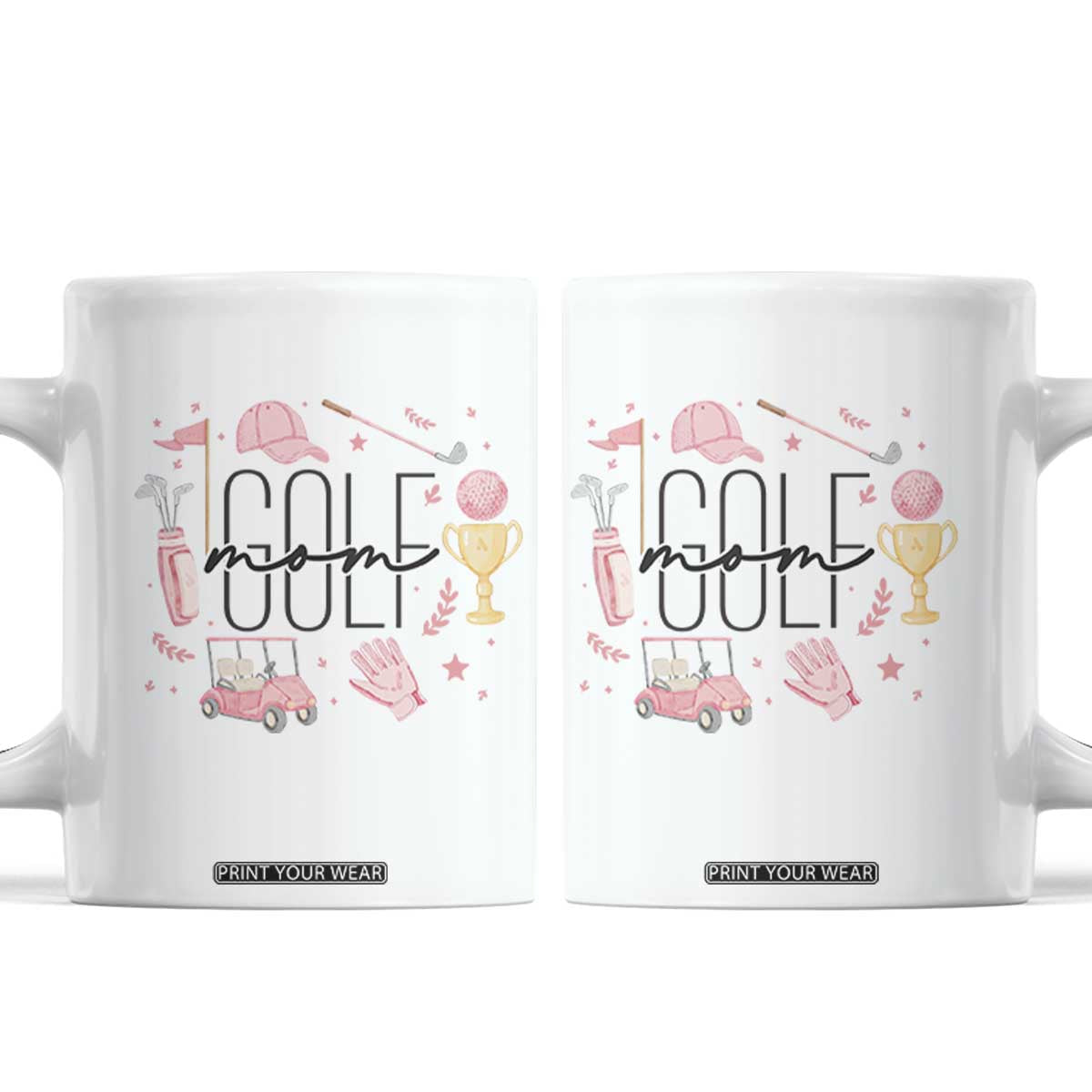Golf Mom Life Proud Coffee Mug Sports Lover Gift TS12 White Print Your Wear