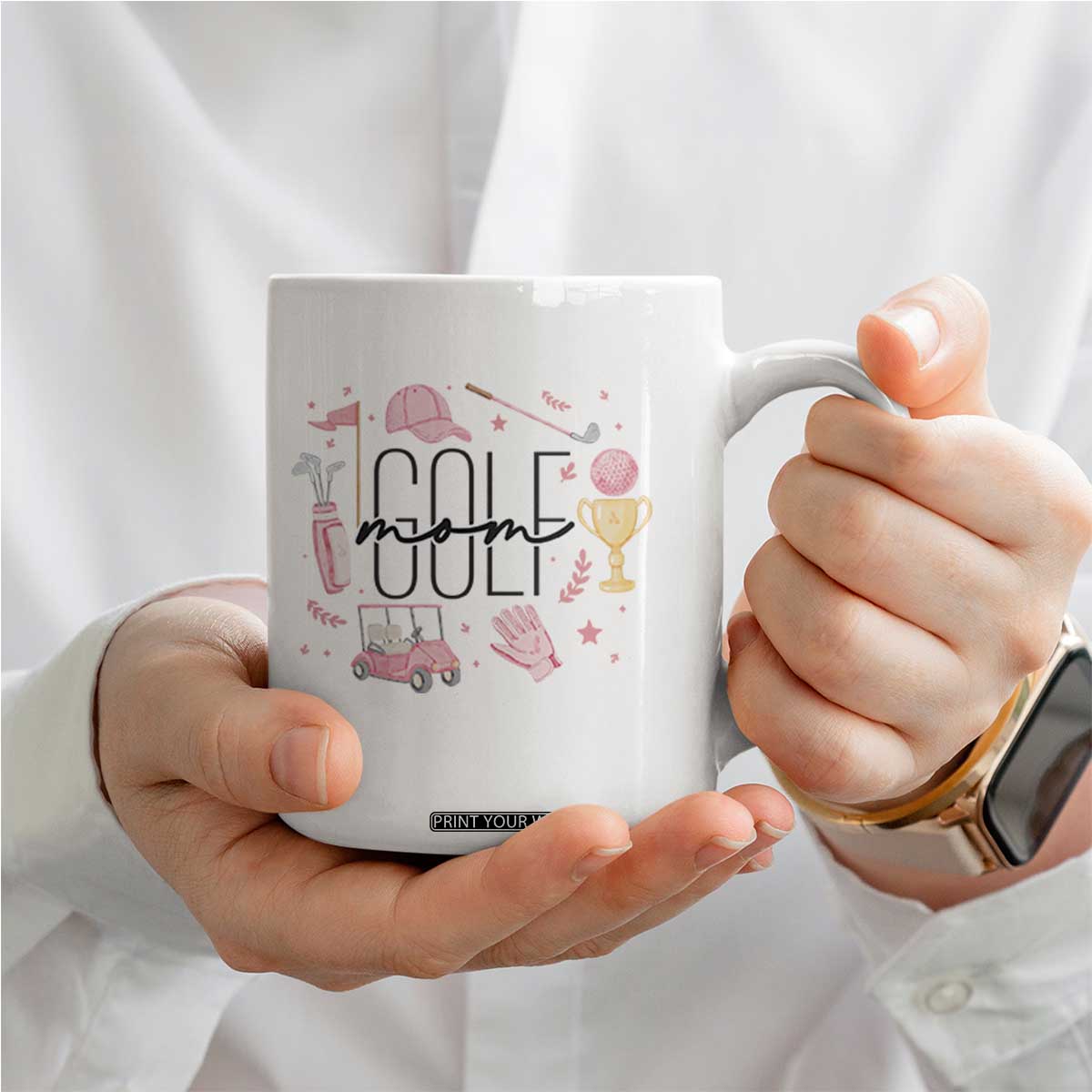 Golf Mom Life Proud Coffee Mug Sports Lover Gift TS12 Print Your Wear