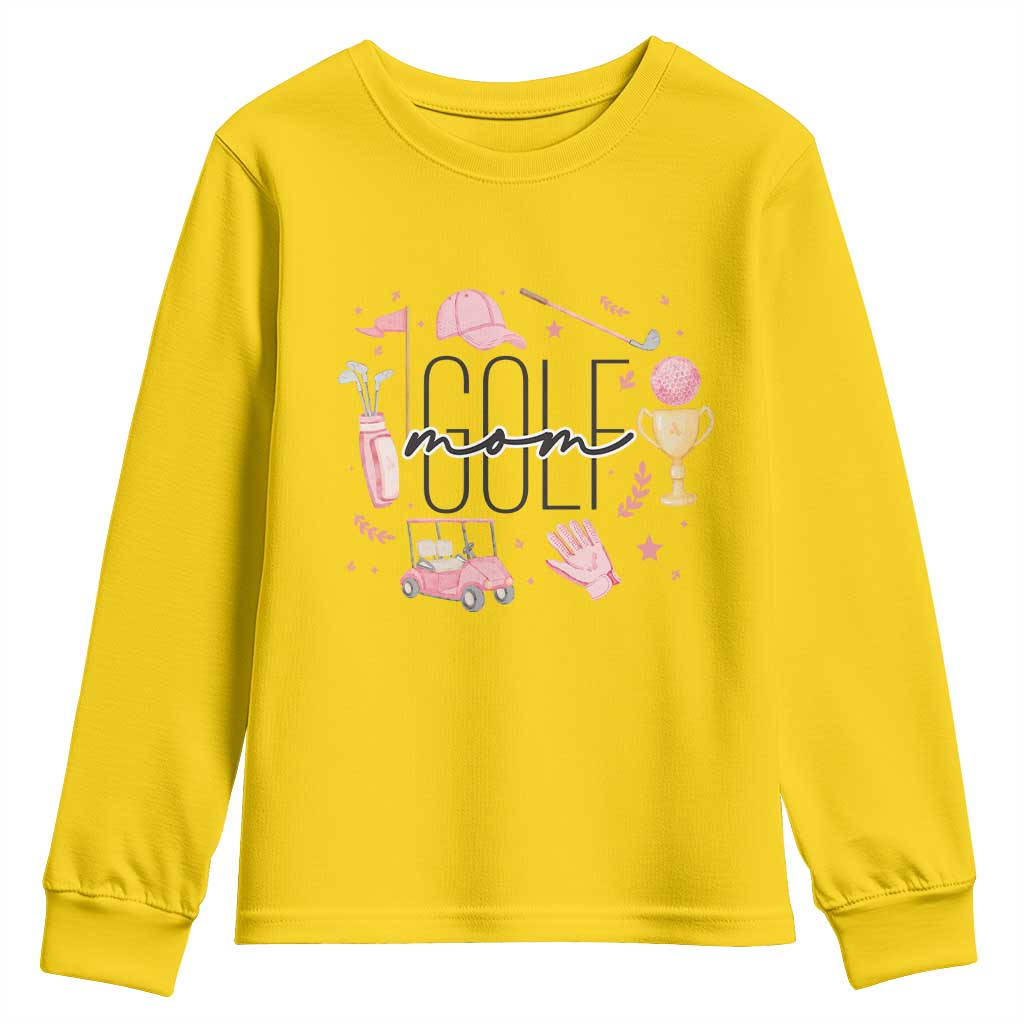 Golf Mom Life Proud Youth Sweatshirt Sports Lover Gift TS12 Daisy Print Your Wear