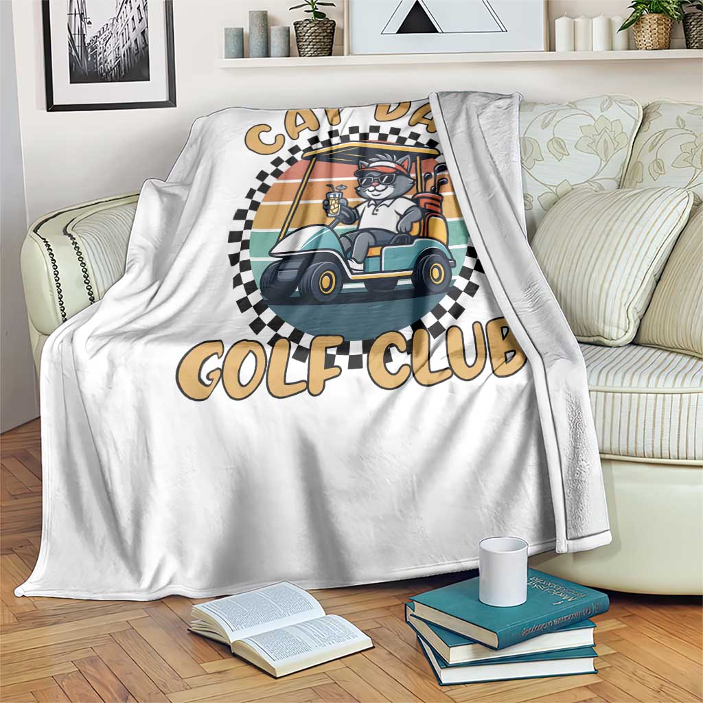 Cat Dad Golf Club Throw Blanket Funny Sports Lover Gift TS12 Print Your Wear