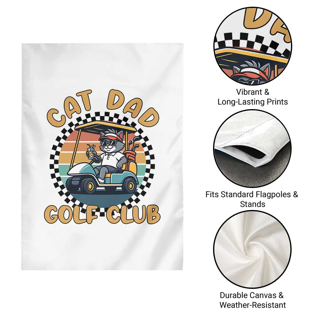 Cat Dad Golf Club Garden Flag Funny Sports Lover Gift TS12 Print Your Wear