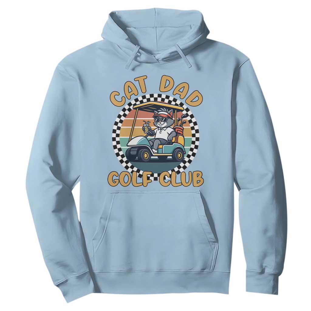 Cat Dad Golf Club Hoodie Funny Sports Lover Gift TS12 Light Blue Print Your Wear