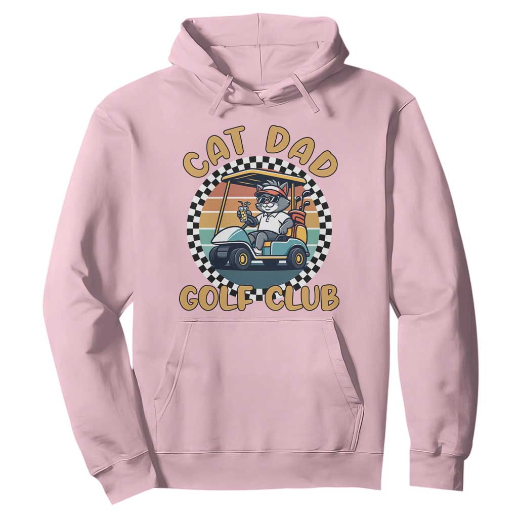 Cat Dad Golf Club Hoodie Funny Sports Lover Gift TS12 Light Pink Print Your Wear