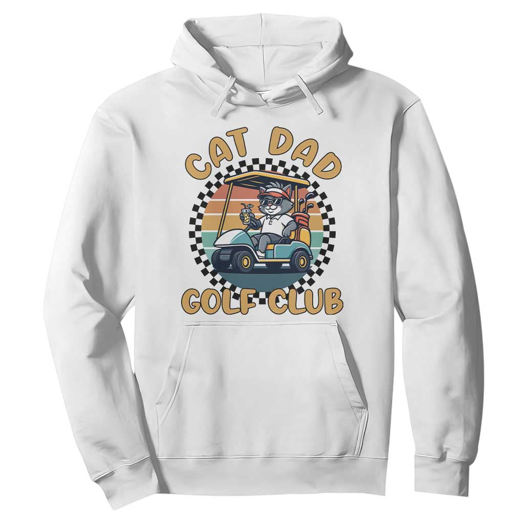 Cat Dad Golf Club Hoodie Funny Sports Lover Gift TS12 White Print Your Wear