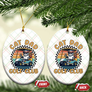 Cat Dad Golf Club Ceramic Ornament Funny Sports Lover Gift TS12 Print Your Wear