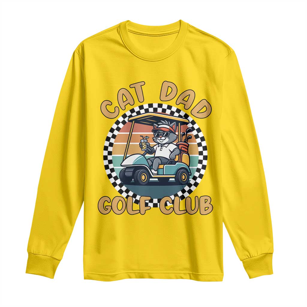 Cat Dad Golf Club Long Sleeve Shirt Funny Sports Lover Gift TS12 Daisy Print Your Wear