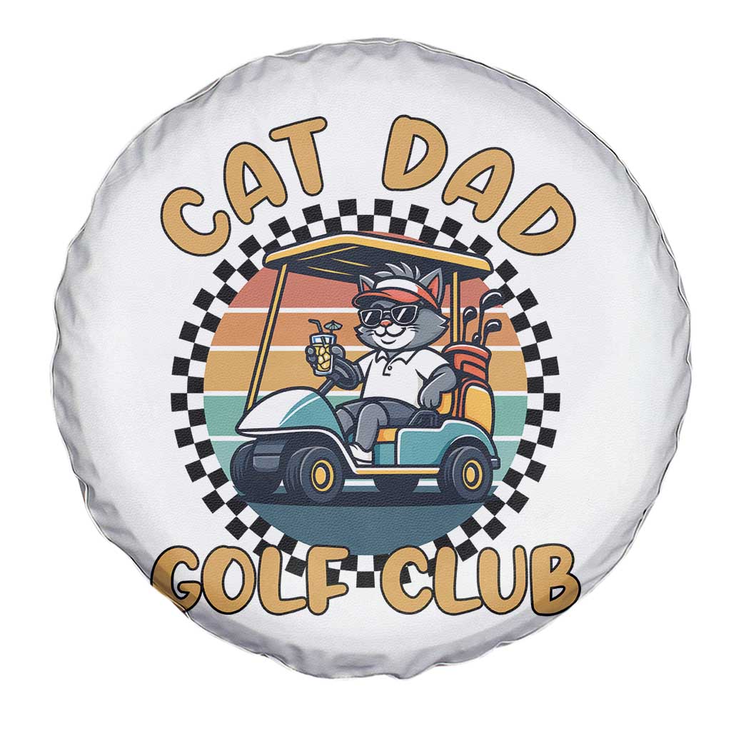 Cat Dad Golf Club Spare Tire Cover Funny Sports Lover Gift TS12 Print Your Wear