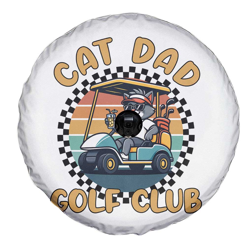 Cat Dad Golf Club Spare Tire Cover Funny Sports Lover Gift TS12 Print Your Wear