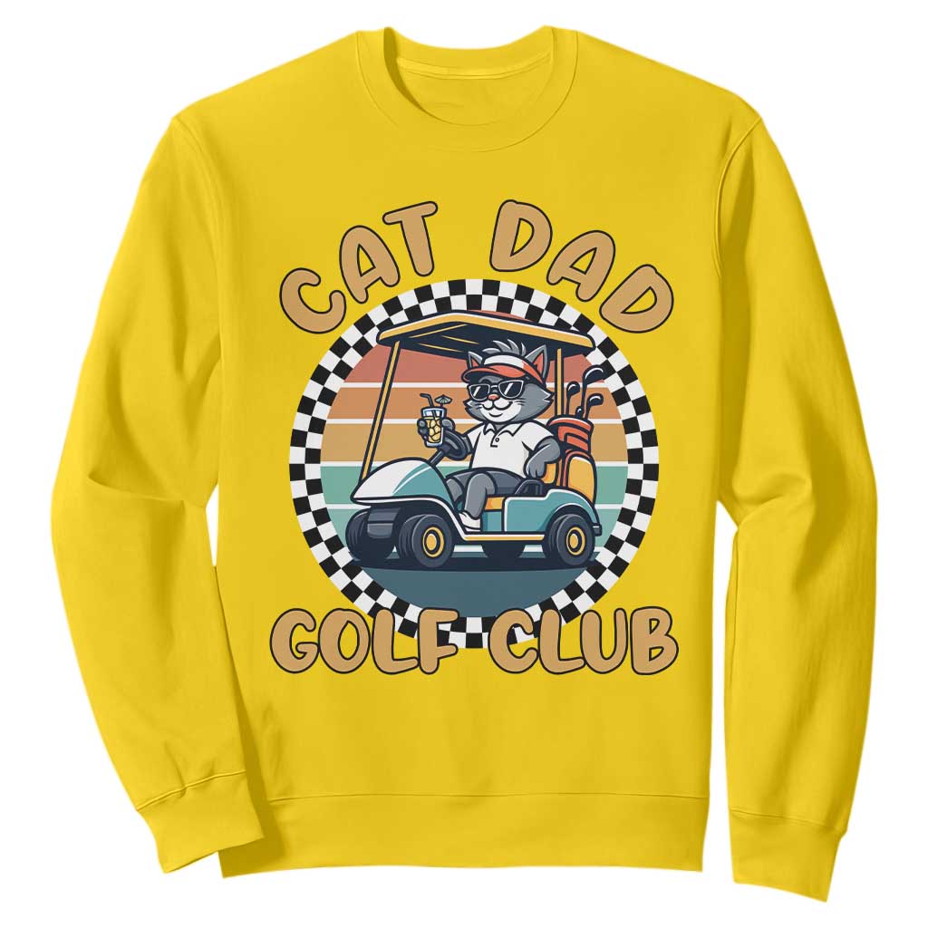 Cat Dad Golf Club Sweatshirt Funny Sports Lover Gift TS12 Daisy Print Your Wear