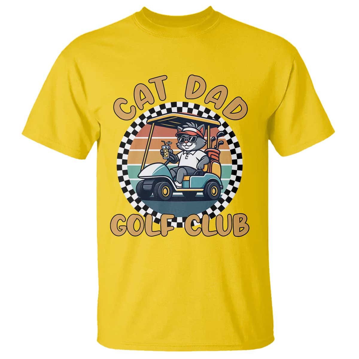Cat Dad Golf Club T Shirt Funny Sports Lover Gift TS12 Daisy Print Your Wear
