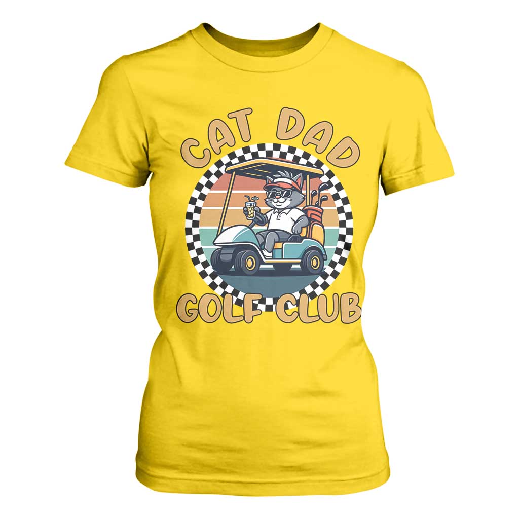 Cat Dad Golf Club T Shirt For Women Funny Sports Lover Gift TS12 Daisy Print Your Wear
