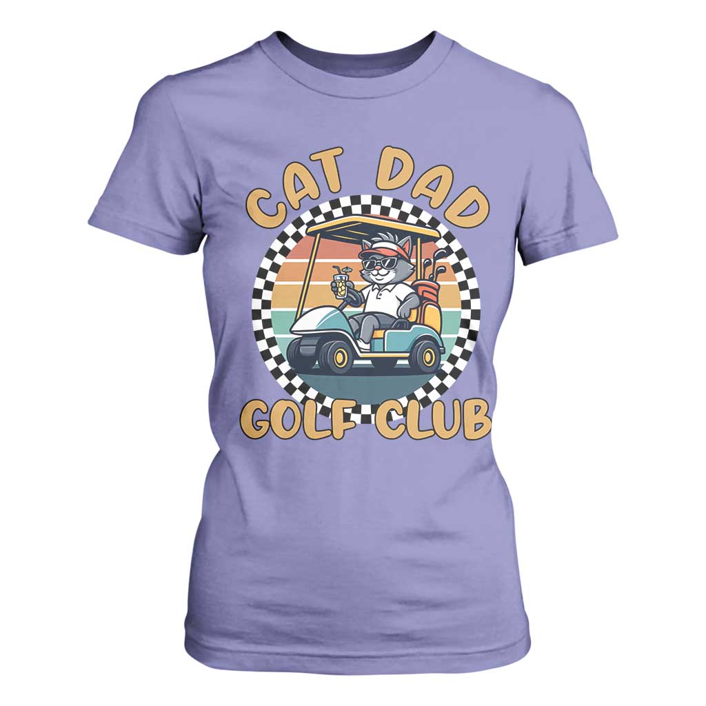 Cat Dad Golf Club T Shirt For Women Funny Sports Lover Gift TS12 Violet Print Your Wear