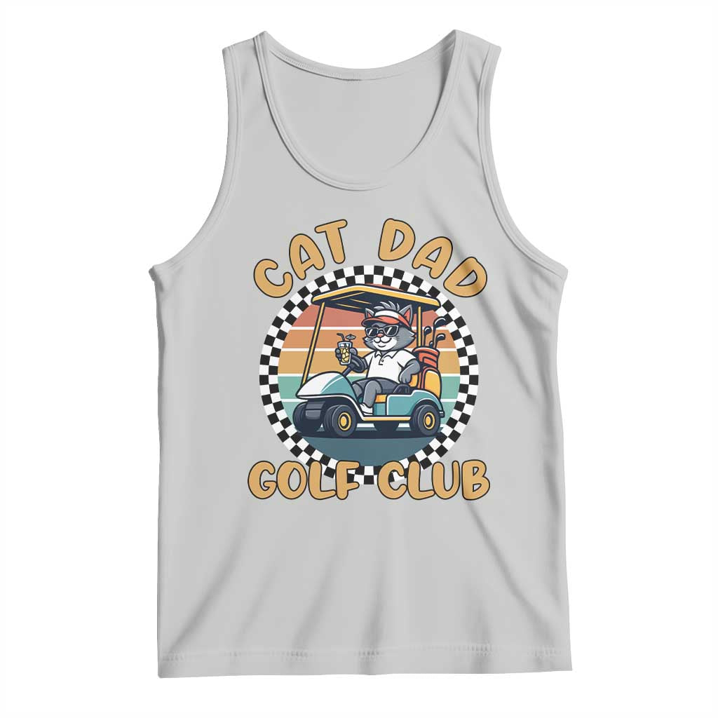 Cat Dad Golf Club Tank Top Funny Sports Lover Gift TS12 Ash Print Your Wear