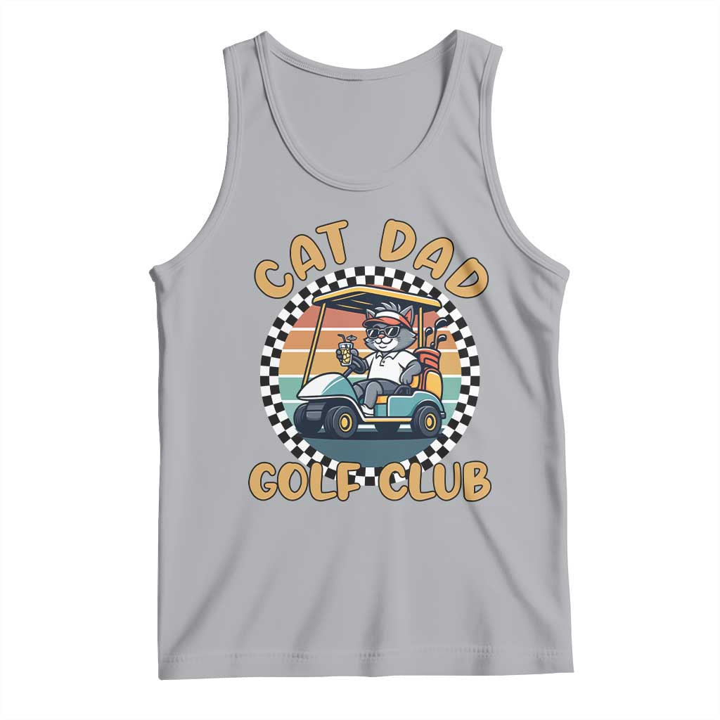 Cat Dad Golf Club Tank Top Funny Sports Lover Gift TS12 Athletic Heather Print Your Wear
