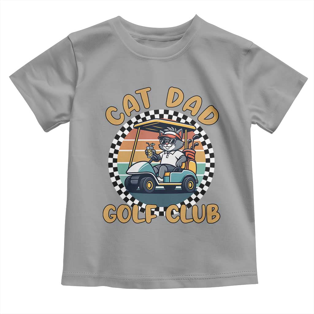 Cat Dad Golf Club Toddler T Shirt Funny Sports Lover Gift TS12 Sport Gray Print Your Wear