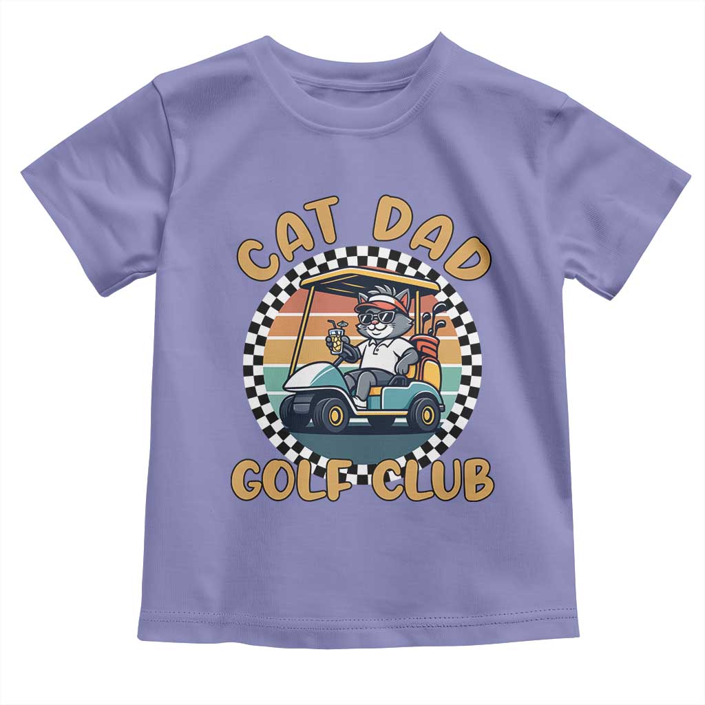 Cat Dad Golf Club Toddler T Shirt Funny Sports Lover Gift TS12 Violet Print Your Wear