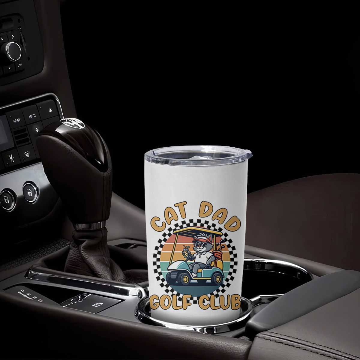 Cat Dad Golf Club Tumbler Cup Funny Sports Lover Gift TS12 Print Your Wear
