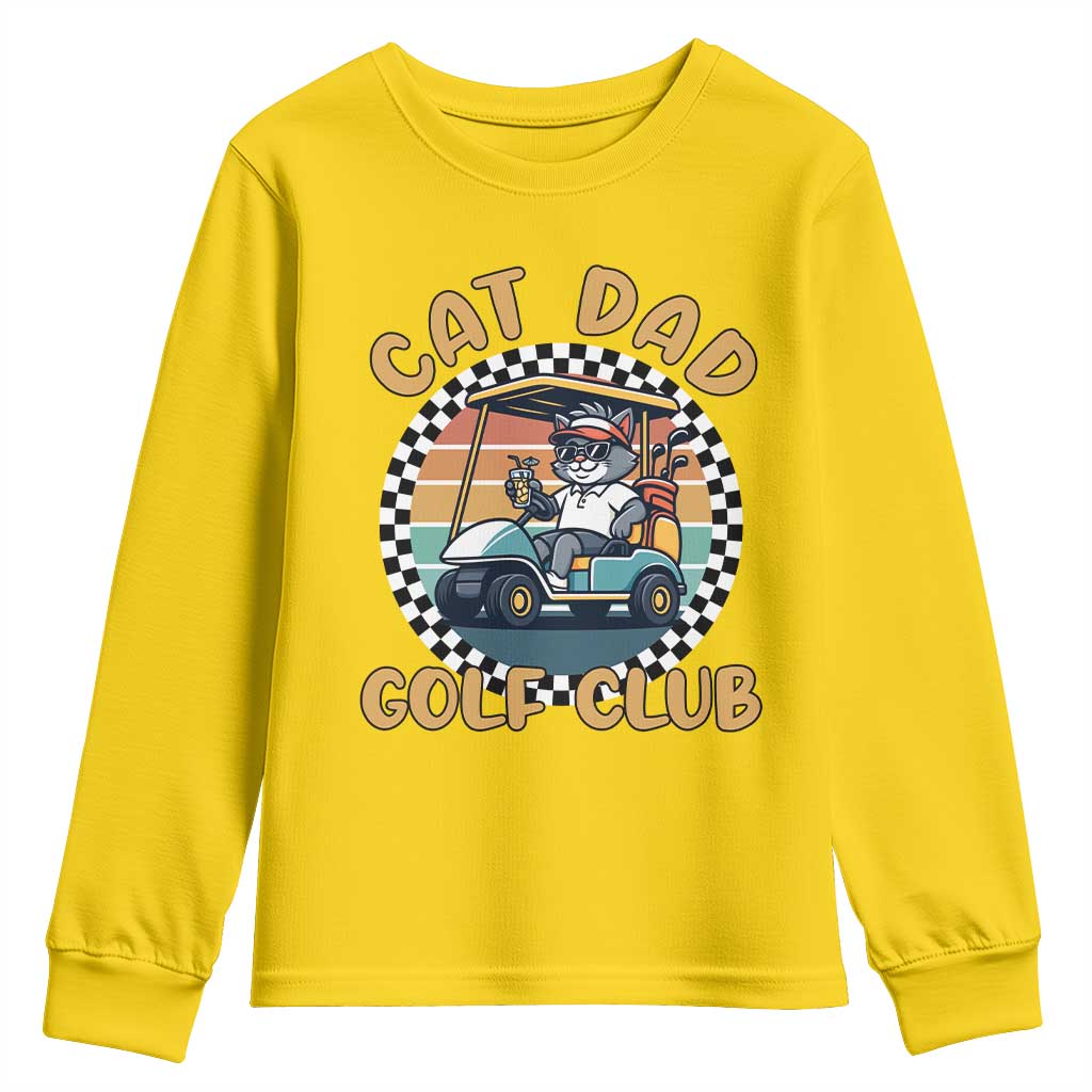 Cat Dad Golf Club Youth Sweatshirt Funny Sports Lover Gift TS12 Daisy Print Your Wear