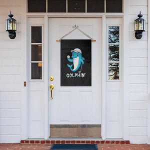 Golphin Dolphin Pun Garden Flag Funny Golf Gift TS12 Print Your Wear