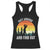 Funny Golf Quote Racerback Tank Top Putt Around And Find Out TS12 Black Print Your Wear
