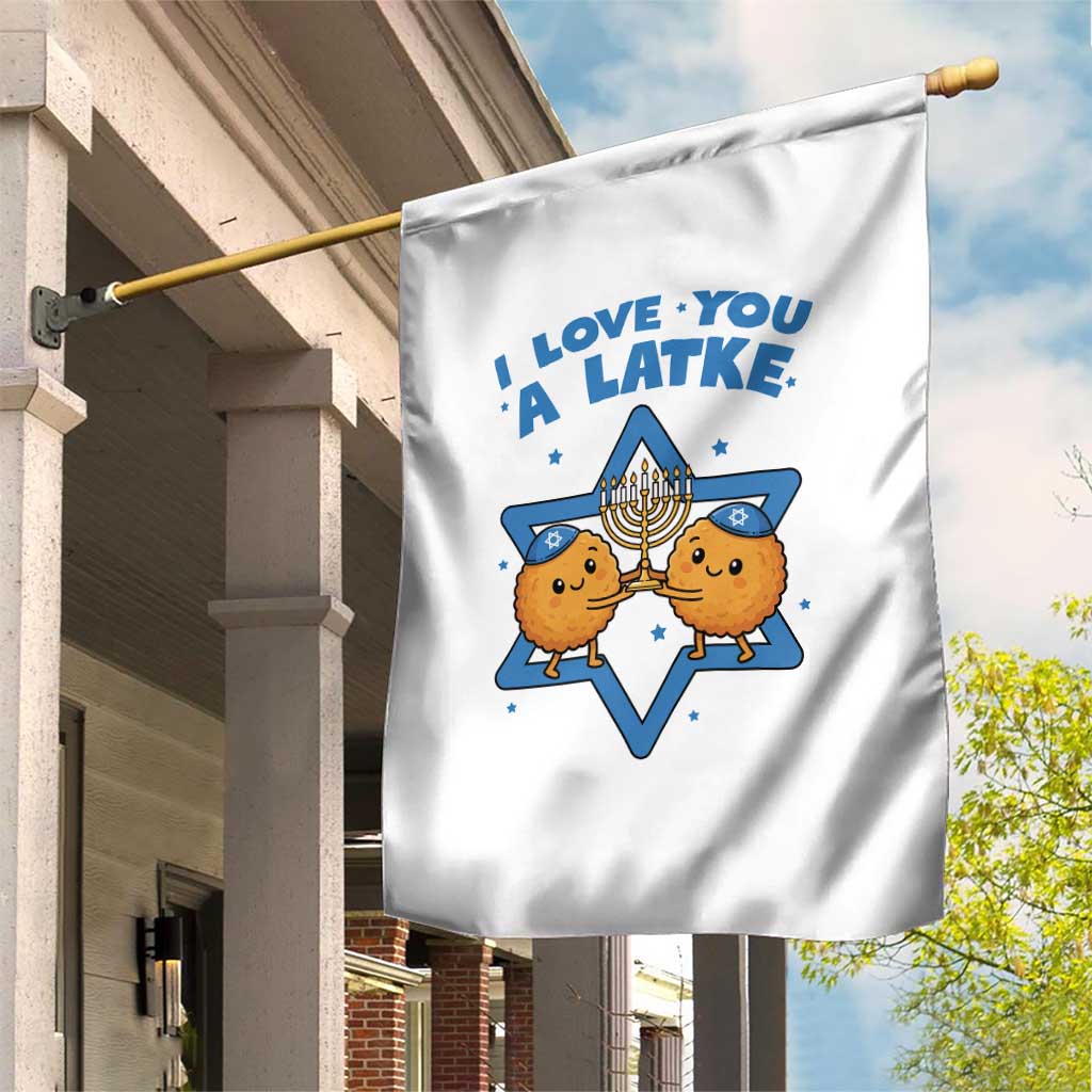 Funny Hanukkah Garden Flag I Love You A Latke Gift TS12 Print Your Wear