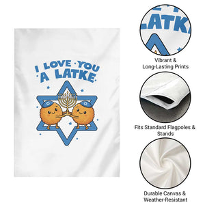 Funny Hanukkah Garden Flag I Love You A Latke Gift TS12 Print Your Wear