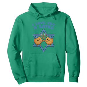 Funny Hanukkah Hoodie I Love You A Latke Gift TS12 Irish Green Print Your Wear