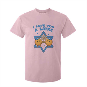 Funny Hanukkah T Shirt For Kid I Love You A Latke Gift TS12 Light Pink Print Your Wear