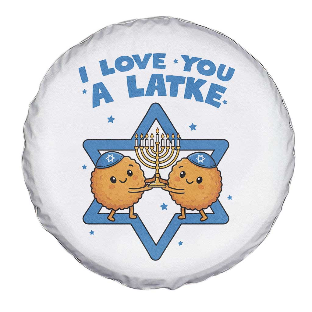 Funny Hanukkah Spare Tire Cover I Love You A Latke Gift TS12 Print Your Wear