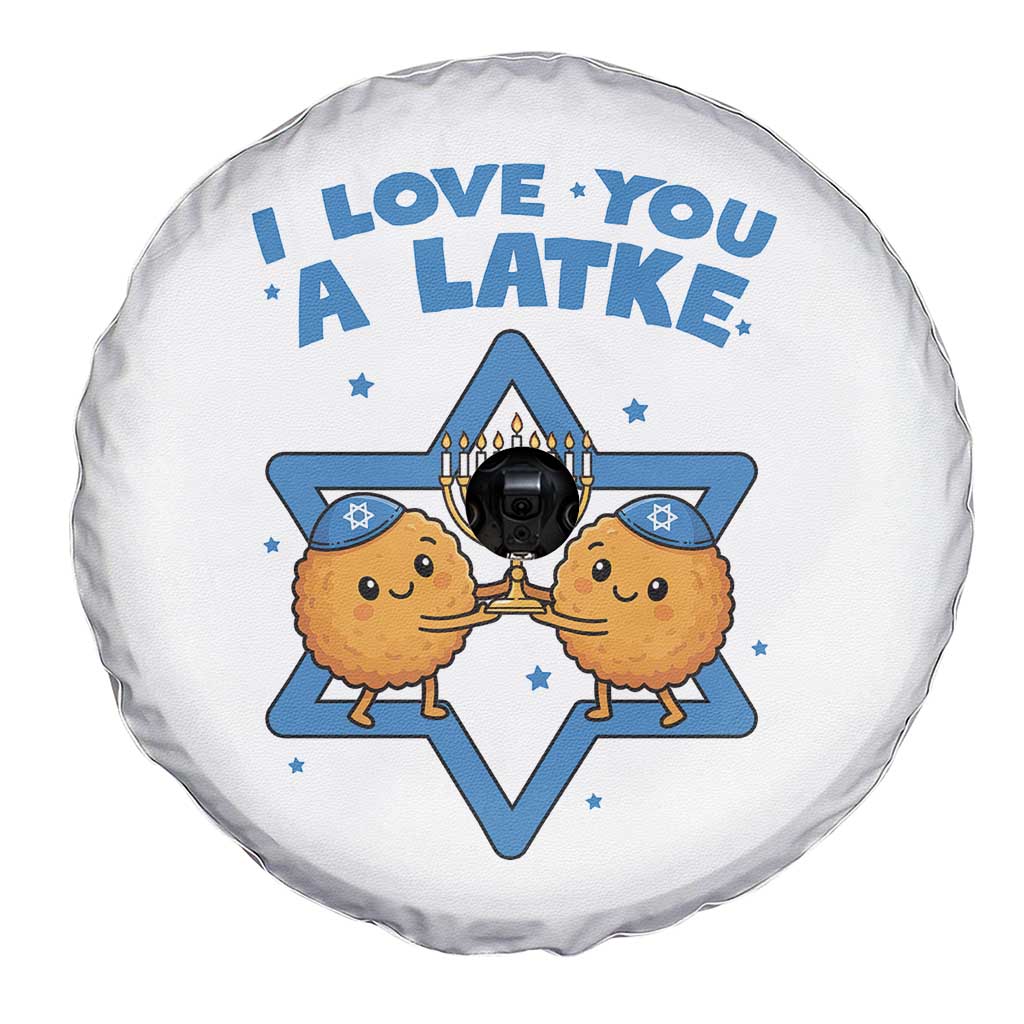 Funny Hanukkah Spare Tire Cover I Love You A Latke Gift TS12 Print Your Wear