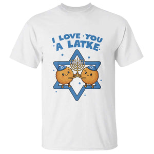 Funny Hanukkah T Shirt I Love You A Latke Gift TS12 White Print Your Wear