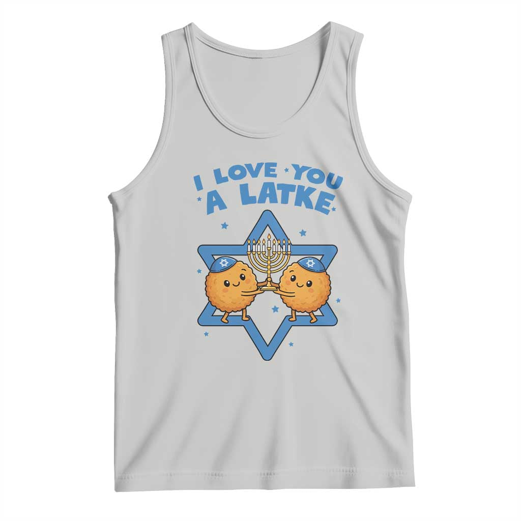 Funny Hanukkah Tank Top I Love You A Latke Gift TS12 Ash Print Your Wear