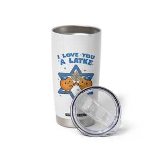 Funny Hanukkah Tumbler Cup I Love You A Latke Gift TS12 Print Your Wear