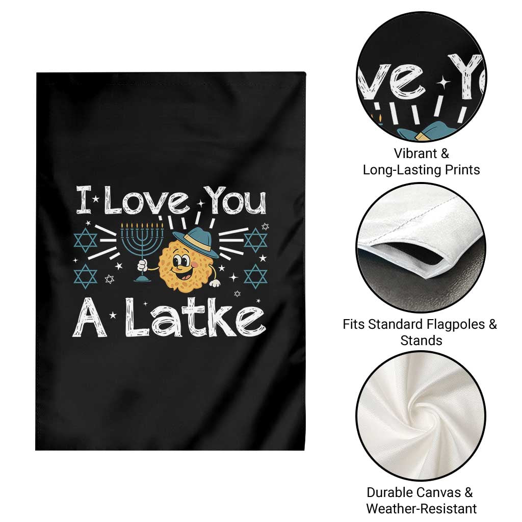I Love You A Latke Garden Flag Funny Hanukkah Gift For Latke Lover TS12 Print Your Wear
