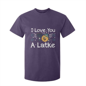 I Love You A Latke T Shirt For Kid Funny Hanukkah Gift For Latke Lover TS12 Purple Print Your Wear
