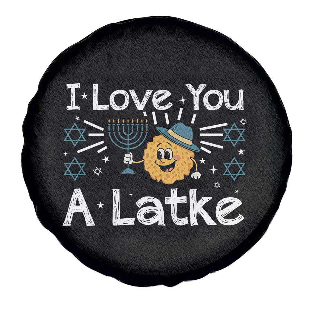 I Love You A Latke Spare Tire Cover Funny Hanukkah Gift For Latke Lover TS12 Print Your Wear