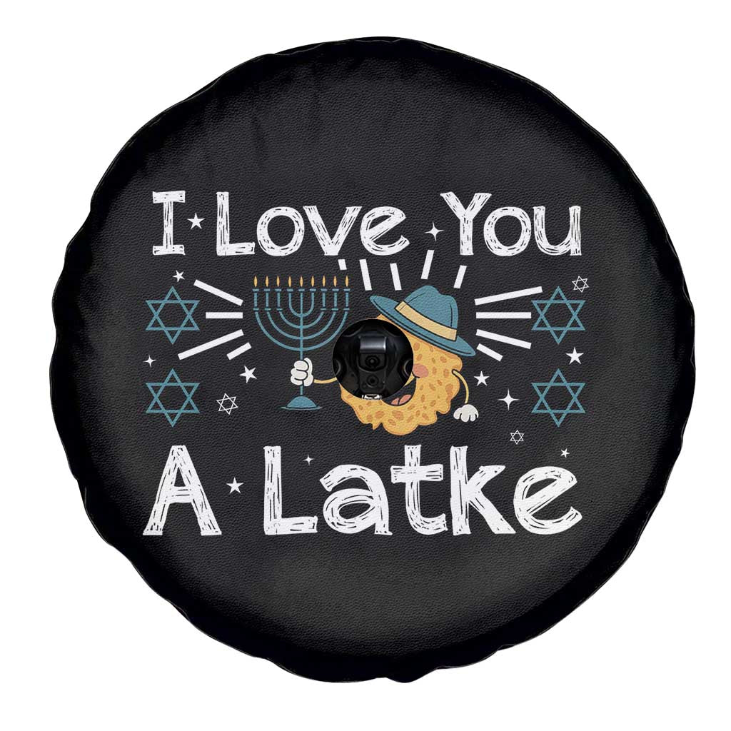 I Love You A Latke Spare Tire Cover Funny Hanukkah Gift For Latke Lover TS12 Print Your Wear