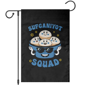 Hanukkah Sufganiyot Squad Garden Flag Funny Jelly Donut Jewish Gift TS12 Black Print Your Wear