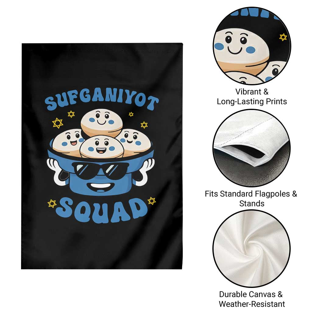 Hanukkah Sufganiyot Squad Garden Flag Funny Jelly Donut Jewish Gift TS12 Print Your Wear