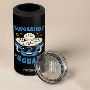 Hanukkah Sufganiyot Squad 4 in 1 Can Cooler Tumbler Funny Jelly Donut Jewish Gift TS12 Print Your Wear