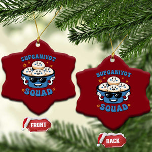 Hanukkah Sufganiyot Squad Ceramic Ornament Funny Jelly Donut Jewish Gift TS12 Print Your Wear