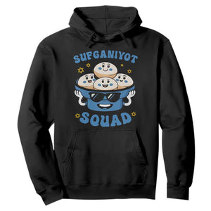 Hanukkah Sufganiyot Squad Hoodie Funny Jelly Donut Jewish Gift TS12 Black Print Your Wear