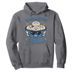 Hanukkah Sufganiyot Squad Hoodie Funny Jelly Donut Jewish Gift TS12 Charcoal Print Your Wear