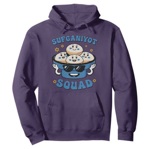 Hanukkah Sufganiyot Squad Hoodie Funny Jelly Donut Jewish Gift TS12 Purple Print Your Wear