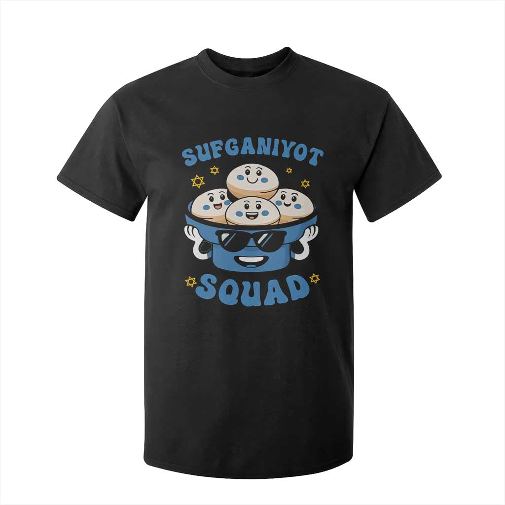 Hanukkah Sufganiyot Squad T Shirt For Kid Funny Jelly Donut Jewish Gift TS12 Black Print Your Wear