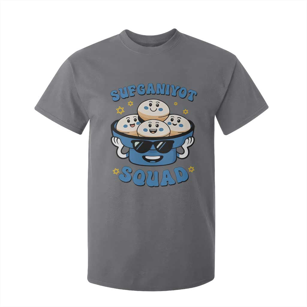 Hanukkah Sufganiyot Squad T Shirt For Kid Funny Jelly Donut Jewish Gift TS12 Charcoal Print Your Wear