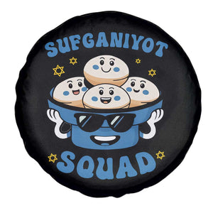 Hanukkah Sufganiyot Squad Spare Tire Cover Funny Jelly Donut Jewish Gift TS12 Print Your Wear