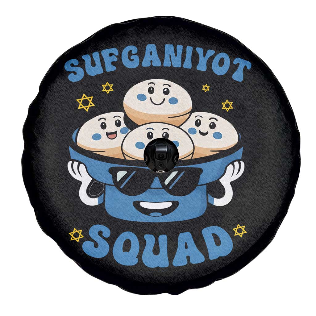 Hanukkah Sufganiyot Squad Spare Tire Cover Funny Jelly Donut Jewish Gift TS12 Print Your Wear