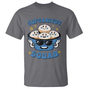 Hanukkah Sufganiyot Squad T Shirt Funny Jelly Donut Jewish Gift TS12 Charcoal Print Your Wear